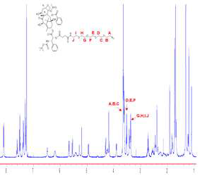 DTX-OEG의 NMR 결과