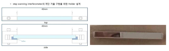 계단형 거울 및 마운트에 관한 설명