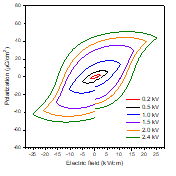 PE loops for KNN-BNKLZ-BNT single crystal