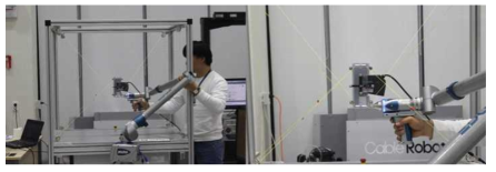 Using FARO laser scan arm to measure the Ai, Bi