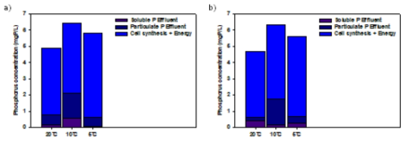 Phosphorus balance in the granular PAO and DPAO SBR at various temperature