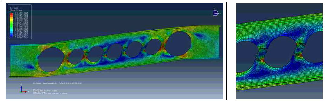 FE crack simulation of Specimen 3 by XFEM