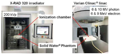 그래핀 이온전리함 특성평가를 위한 방사선 조사장치들