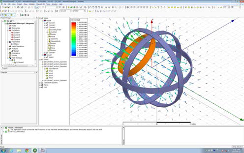 3D 코일 FEM 시뮬레이션