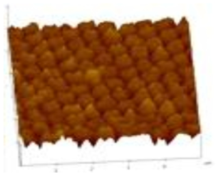 2차원 광결정 적용 전극의 AFM 이미지