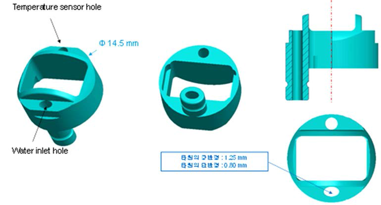 이미징 프로브용 array housing의 구조