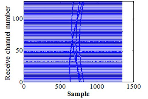 Cavitation 생성 simulator를 이용하여 생성된 RF data