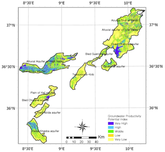 Ground productivity potential map using Evidential Belief Function