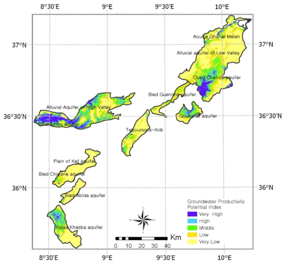 Ground productivity potential map using Logistic Regression