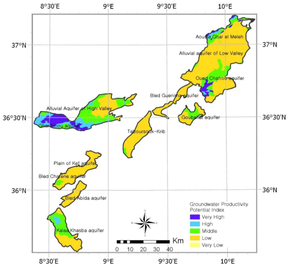 Ground productivity potential map using Decision Tree (QUEST algorithm)