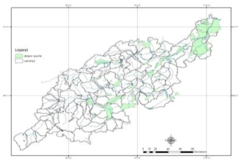 Deep groundwater aquifer map