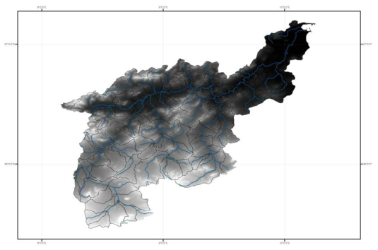 GDEM of Medjerda basin