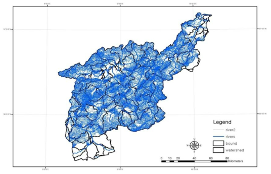 Drainage system of Medjerda basin