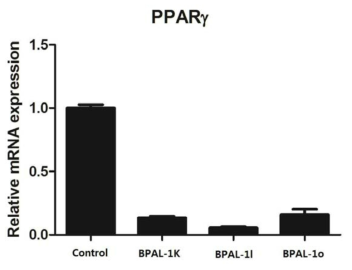 PPAR-γ RNA의 발현 억제능