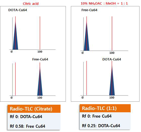 Radio-Thin layer chromatography (Radio-TLC)를 이용한 방사성동위원소 표지 확인