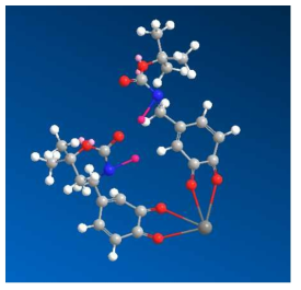 Cs-ligand complex의 시각적 구조형태