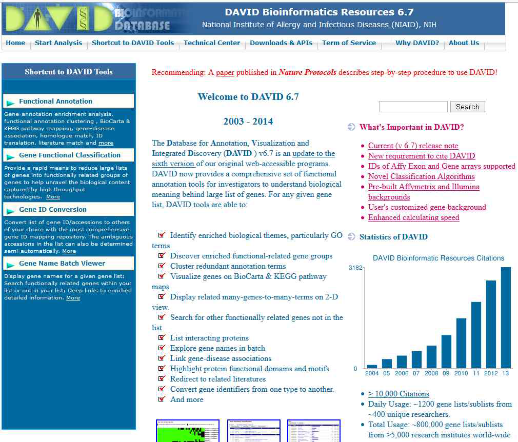 David Bioinformatics의 홈페이지