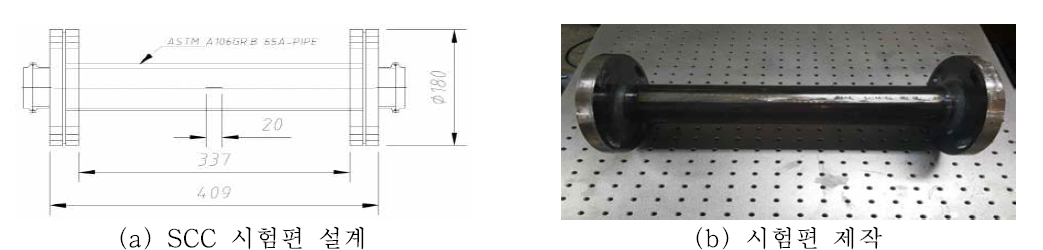 원전배관 직관 SCC 시험편 제작도