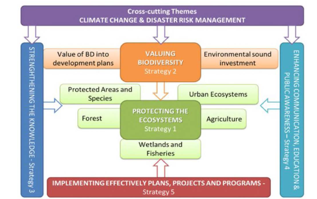 National Biodiversity Action Strategy Plan 5 keys 2016~2025 in Laos