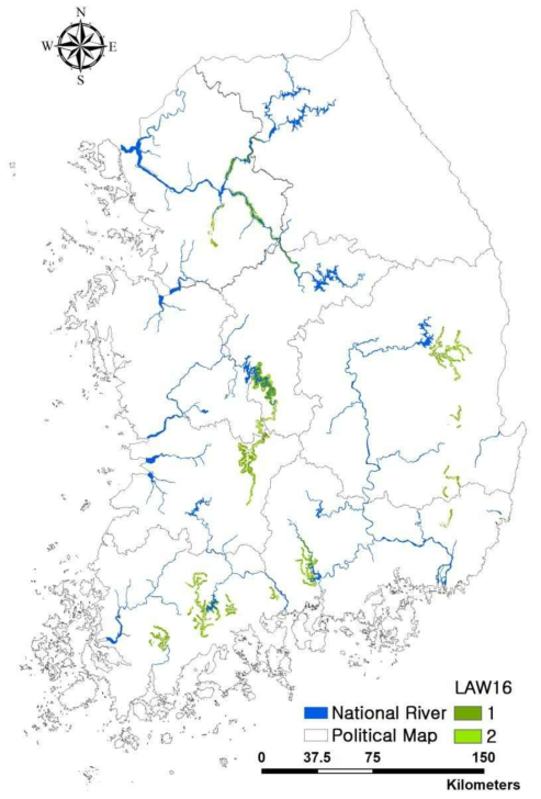 법제적 평가기준 16 등급도