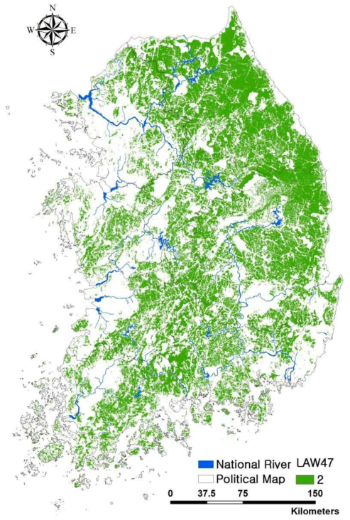 법제적 평가기준 47 등급도