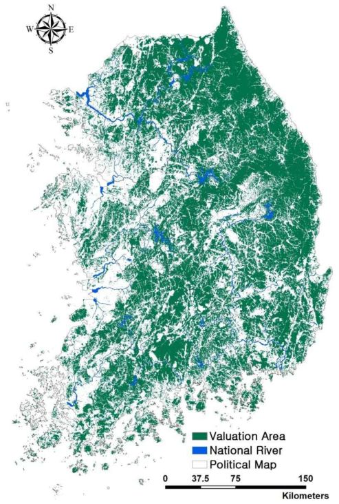 법제적/생태적 평가기준 최고등급의 합집합