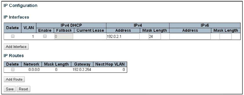 Web기반 CLI 환경 - IP 설정