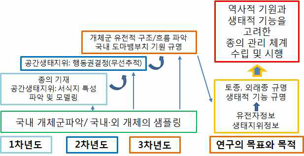 제안된 도마뱀부치 연구의 개념도