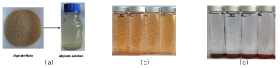 Alginate and chitosan flake and solution(1%)