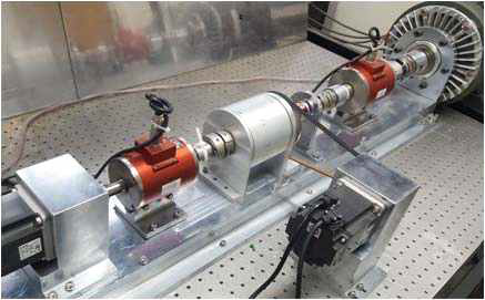 Photograph of the magnetic gear prototype for verifying a variable reducing ratio