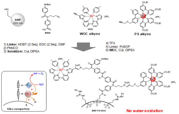 SiNP-PS-WOC 모듈형 인공광합성 물 산화 분자촉매 시스템