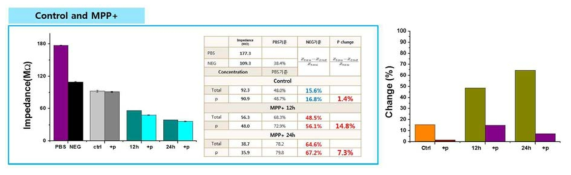 SH-SY5Y cell 내 MPP 처리 시간에 따른 A-syn의 total/ser129 면역 반응에서의 신호 검출 확인-2