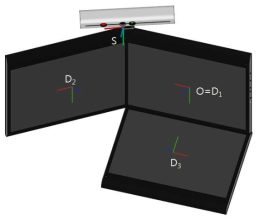 다중 디스플레이-센서 시스템에서의 좌표계 설정