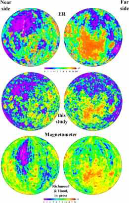 Lunar Prospector를 이용한 달의 자기장 지도