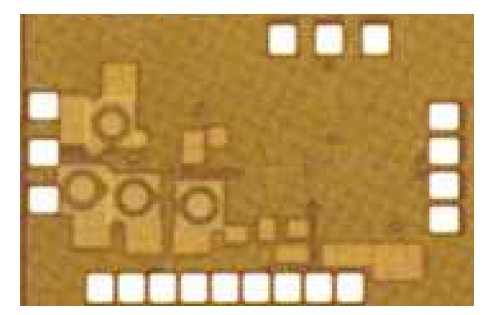 제작한 수신기 칩 사진