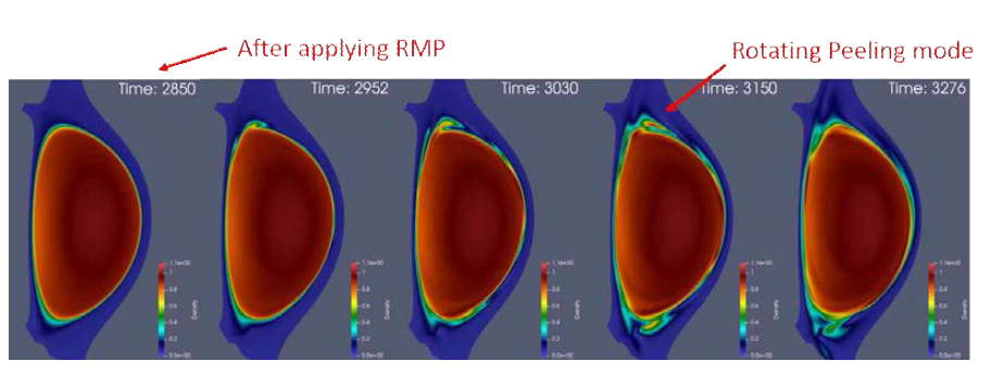 RMP 인가에 따른 ELM의 밀도 섭동 변화