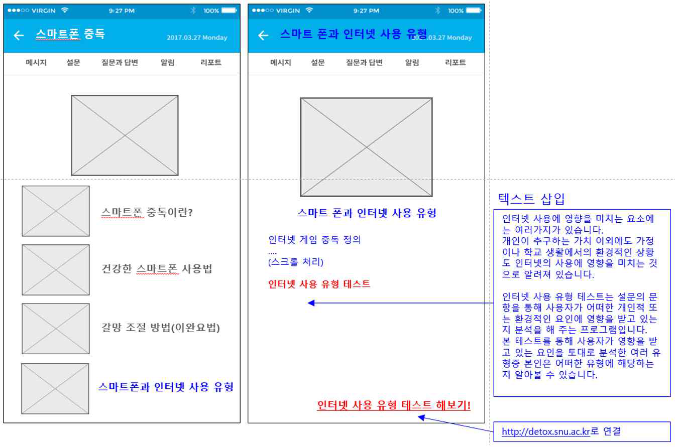 스마트 헬스케어 시스템에 적용하기 위한 스토리보드