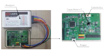 복합센서 모듈화한 PCB 및 analyzer 시작품