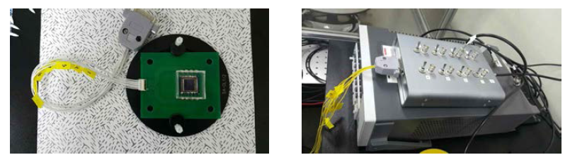 PCB(좌)와 채널 컨트롤러(우)