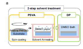 2-step solvent treatment의 모식도