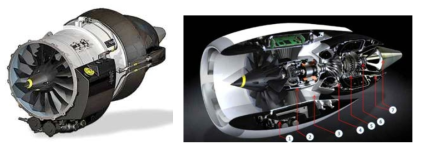 Price Induction사 무인기용 터보팬 엔진(DGEN380) 및 3D 프린팅 협업 제안 엔진 구성품 예시