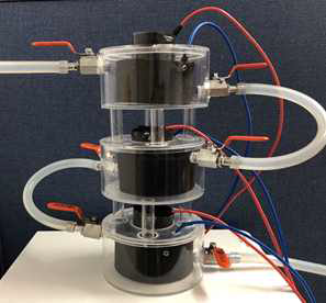 Microbial fuel cell module equipped with polypyrrolecarbon nanofiber composite spiral electrode