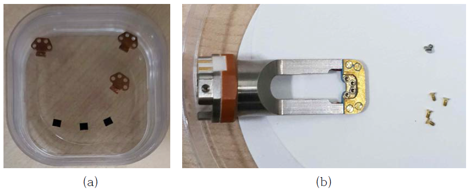 (a) Copper grid, (b) Holder