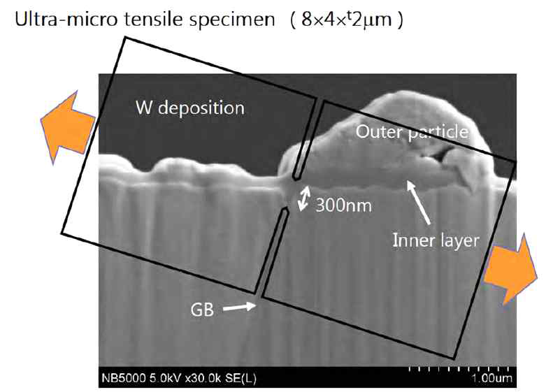 Ultra-micro tensile specimen