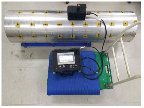 Mockup pipe and pulsed eddy current measuring apparatus