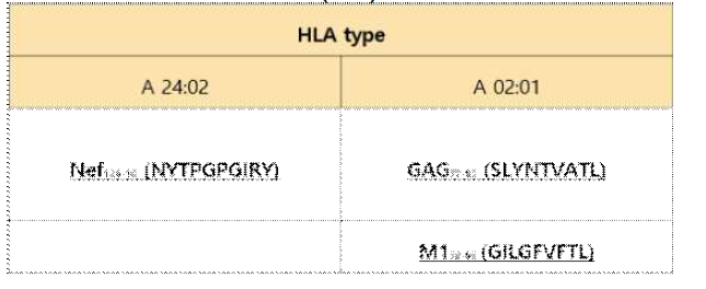 Positive peptide 및 negative peptide