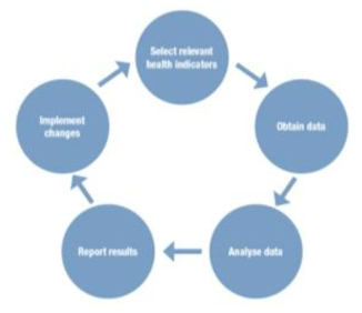 건강불평등 모니터링의 사이클(WHO, 2013)
