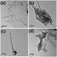 TEM 사진들; (a) Sep (b) L2S1S, (c) L2S1M C7, (d)L2S1S C7