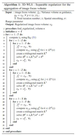 3D-WLS 알고리즘