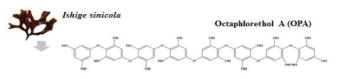 Chemical structure of octaphlorethol A (OPA) isolated from Ishige sinicola